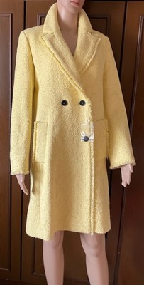 Elegant coat with two pockets Marella Donna, yellow, size IT 44 DE 34 US 4 GB 8