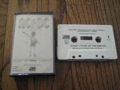 AC DC Flick off the Switch  1983  Original US Cassette Tape Metal