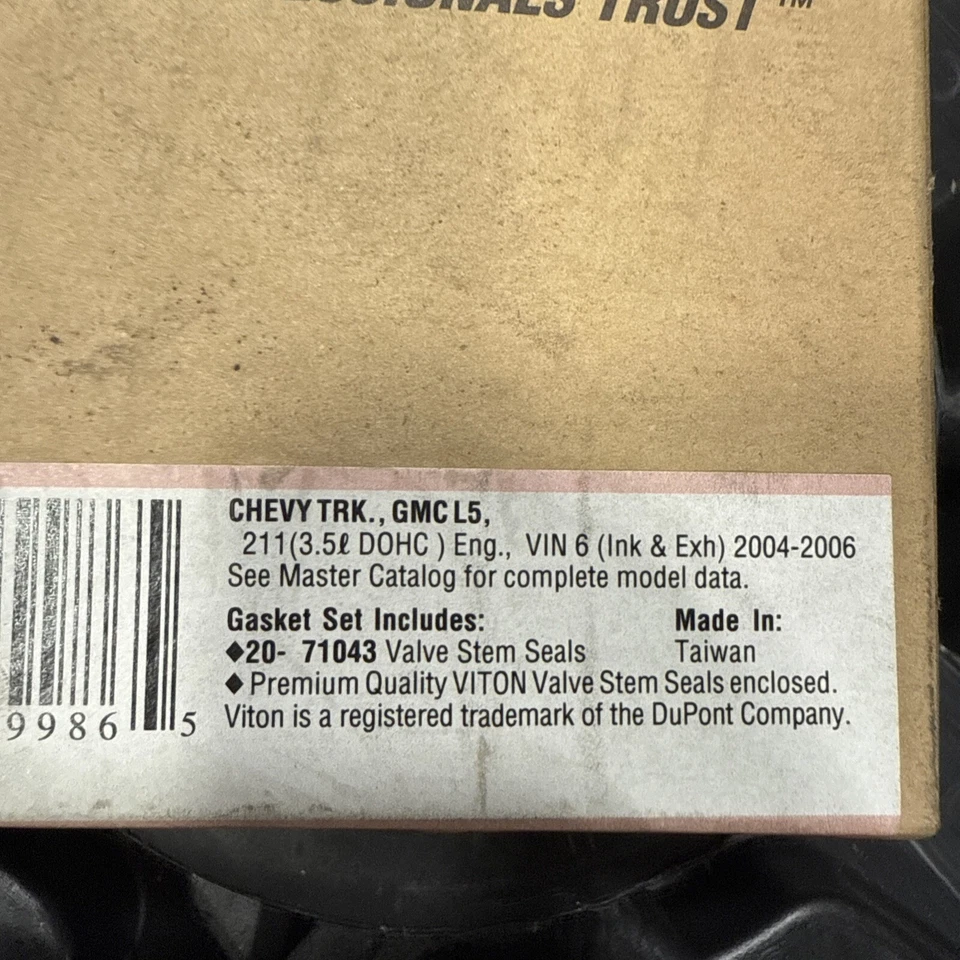 SS71043-2 Felpro Set of 20 Valve Stem Seals for Chevy Hummer H3 Colorado Canyon - Image 3 of 3