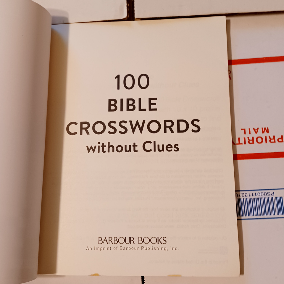 100 Bible Crosswords Without Clues Large Print 9781643525471 eBay