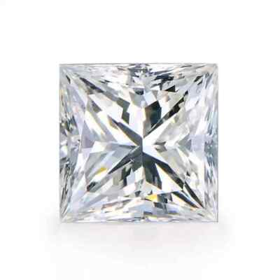 #ad 1.10 Ct Natural White Diamond Princess Cut VVS1 D Grade Certified F23 $36.73
