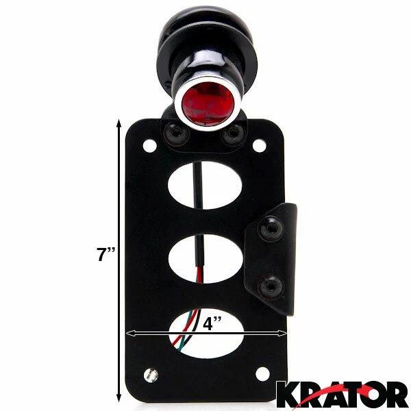 Placa de matrícula montada en eje modular negra montaje de luz horizontal o vertical Foto 3 de 4