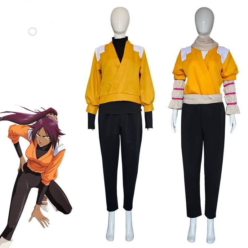 Anime BLEACH Shihouin Yoruichi Shinigami Disfraz Juegos con disfraces Kimono