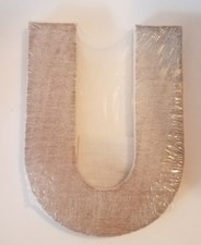 Rustic Distressed White Wooden Letter Wall Decor Display Letter U  New