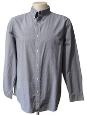 Chaps Shirt Mens Medium Button Up Long Sleeve Light Weight Logo Pocket Collared