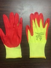 12 PAIR CUT RESISTANT ANSI LEVEL 4 ARAMID / STEEL NITRILE PALM COATED GLOVES MED