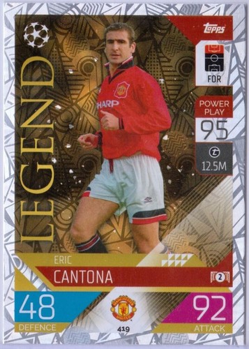 Carte Eric Cantona Topps UCL Gold Refractor 1/50 – Manchester United 2021-22