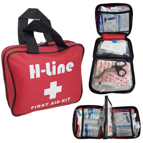 108 PIECE FIRST AID KIT MEDICAL EMERGENCY TRAVEL HOME CAR TAXI WORK 1ST