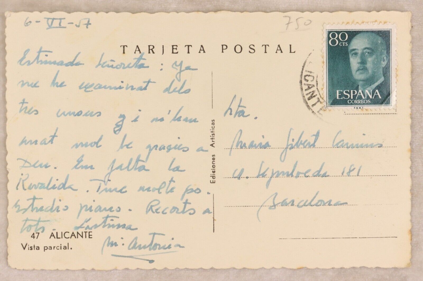 Carte Postale Ancienne - Port De La Selva, Espagne - Vue Partielle De La Jetée - Non Voyagée