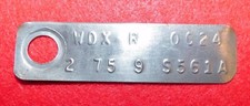 1980 Ford Granada Mercury Monarch Lincoln Versailles 9 Rear End Axle Tag 2.75