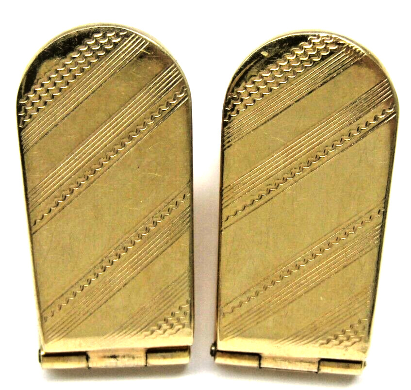 Hayward Cufflinks Gold Filled Snap On Hinge Vinta… - image 4