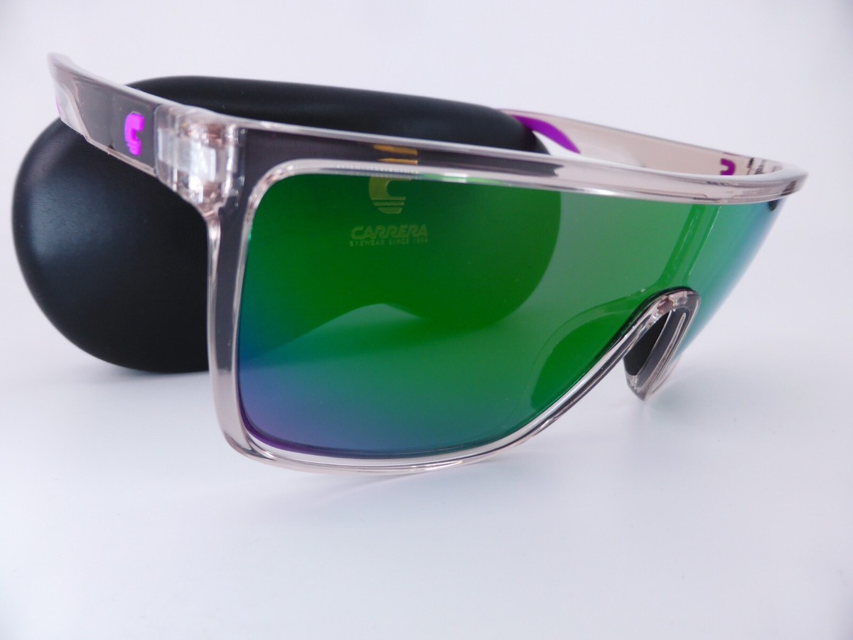 NWT Carrera 8060-S-0SS7 Violet 99mm Sunglasses Carrera Violet Green Shield Unisex Sunglasses CARRERA 8060/S  main image 2