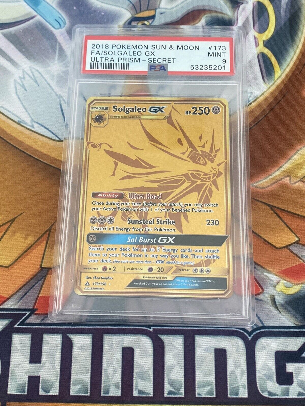 Pokemon - Solgaleo GX - 173/156 - Secret Rare - Sun & Moon: Ultra Prism