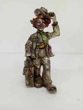 Mida Barbieri Italy Silver Business Clown Suitcase Briefcase Sculptur
