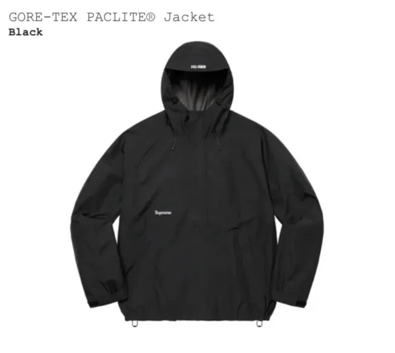 Sac à dos Supreme® SS22 GORE TEX veste noire taille moyenne