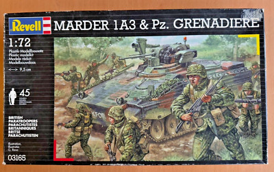 Revell 1:72 Marder 1A3 & Pz. Grenadiere Feigen. #03165 Sehr seltenes Set KOSTENLOSER UK-VERSAND
