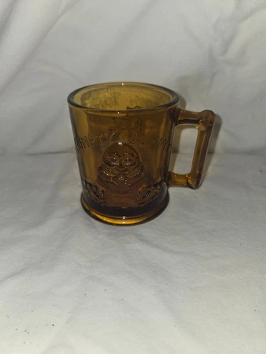 vintage amber humpty dumpty tom tom nursery rhyme cup mug