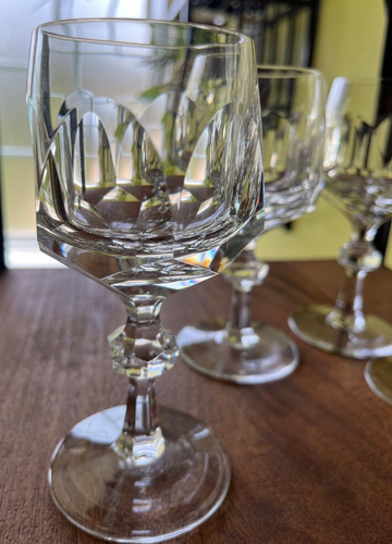 Nachtmann Alexandra Cut Crystal Water Goblet 6.5" EUC set of 4 STUNNING - Picture 2 of 15