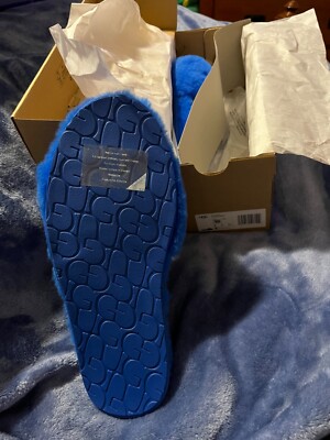 New UGG Women's Fluff Slide II Sheepskin Slippers Size 10