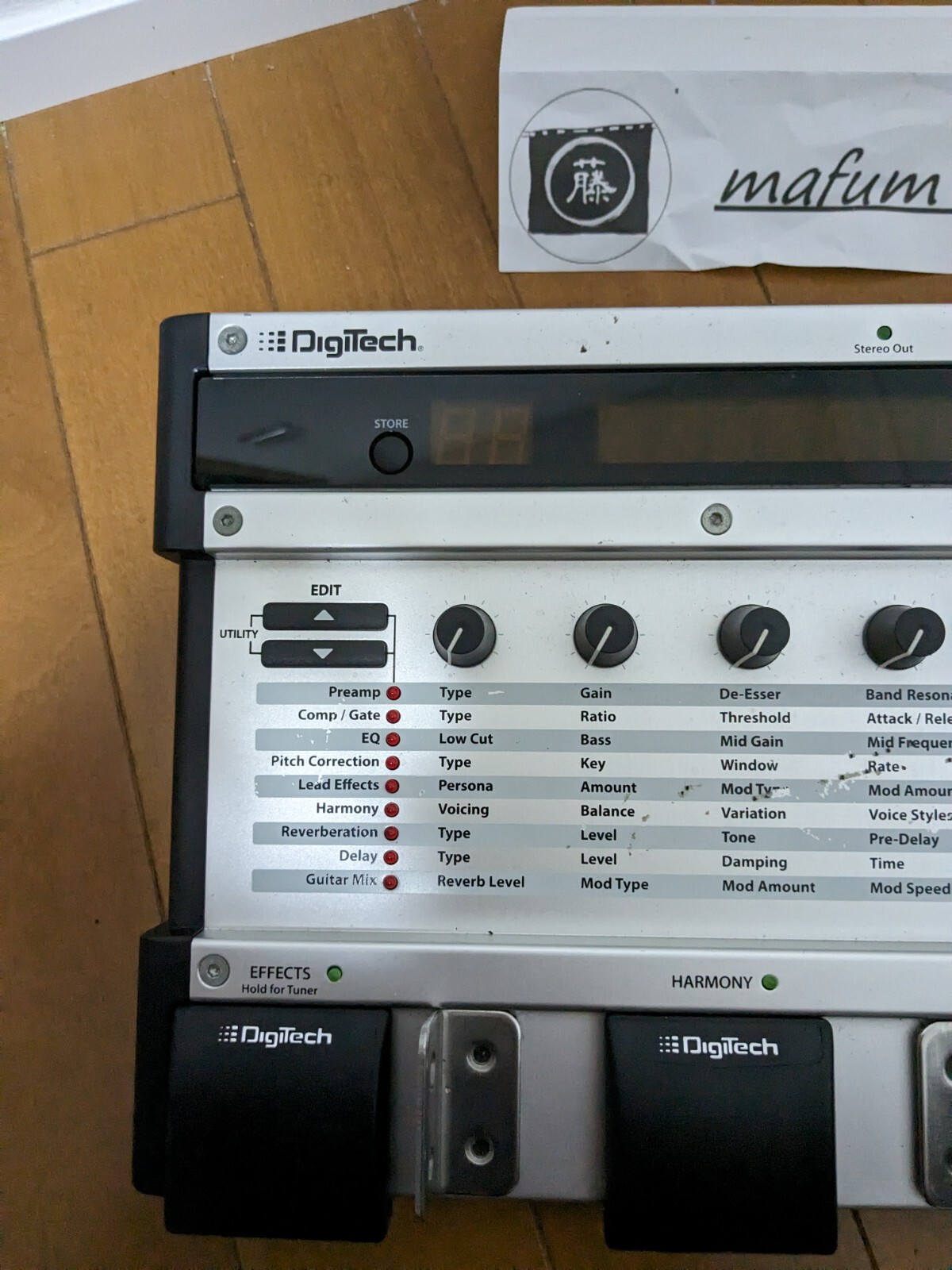 Digitech Vocalist Live 4 VL4 Vocal Effects Pedal free ship w/100v