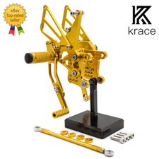 Gold For Triumph Speed Triple T509 T595 955i 1050 CNC Rearset Footrest Footpegs