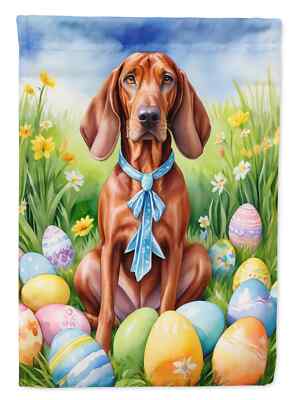 Redbone Coonhound Easter Egg Hunt Flag