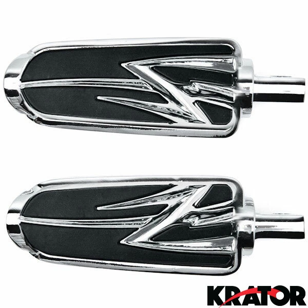 Комплект хромированных подставок для ног в племенном стиле со штекерным креплением для Harley Davidson Sportster - Изображение 4 из 4