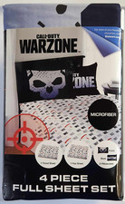 Call Of Duty WarZone 4 Piece Bed Sheet Set Full Microfiber