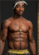 Tupac Shakur 2Pac Canvas 24"x18"Wall Art Picture Print