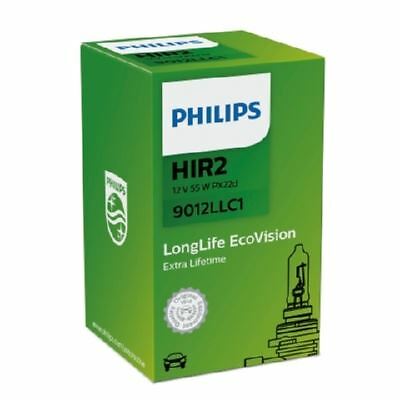 PHILIPS LongLife EcoVision HIR2 9012LLC1 12V 55W 9012 Ampoule avant single - Imagen 1 de 2