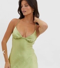 Alora Tie-Up Back Maxi Dress/Selfie Leslie/Size S / US 4 / Wedding Guest Dress