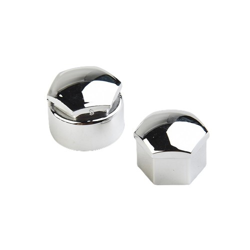 Tout Neuf Cache Écrou Roue Boulons 20x 17mm Chrome Facile Pour Rechange - Picture 12 of 12