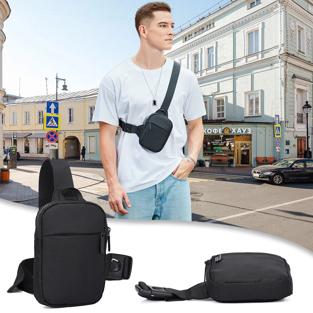 Men Sling Bag Cross Body Handbag Chest Bag Shoulder Pack Small Travel Phone  Bag