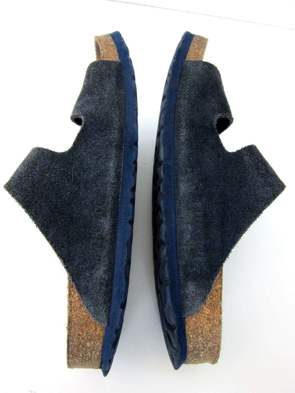 Birkenstock Germany Arizona Blue Suede Leather Sl… - image 9