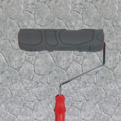 10'' Patterned Paint Roller For Wall Decoration Classic Brick Embossing Texture 