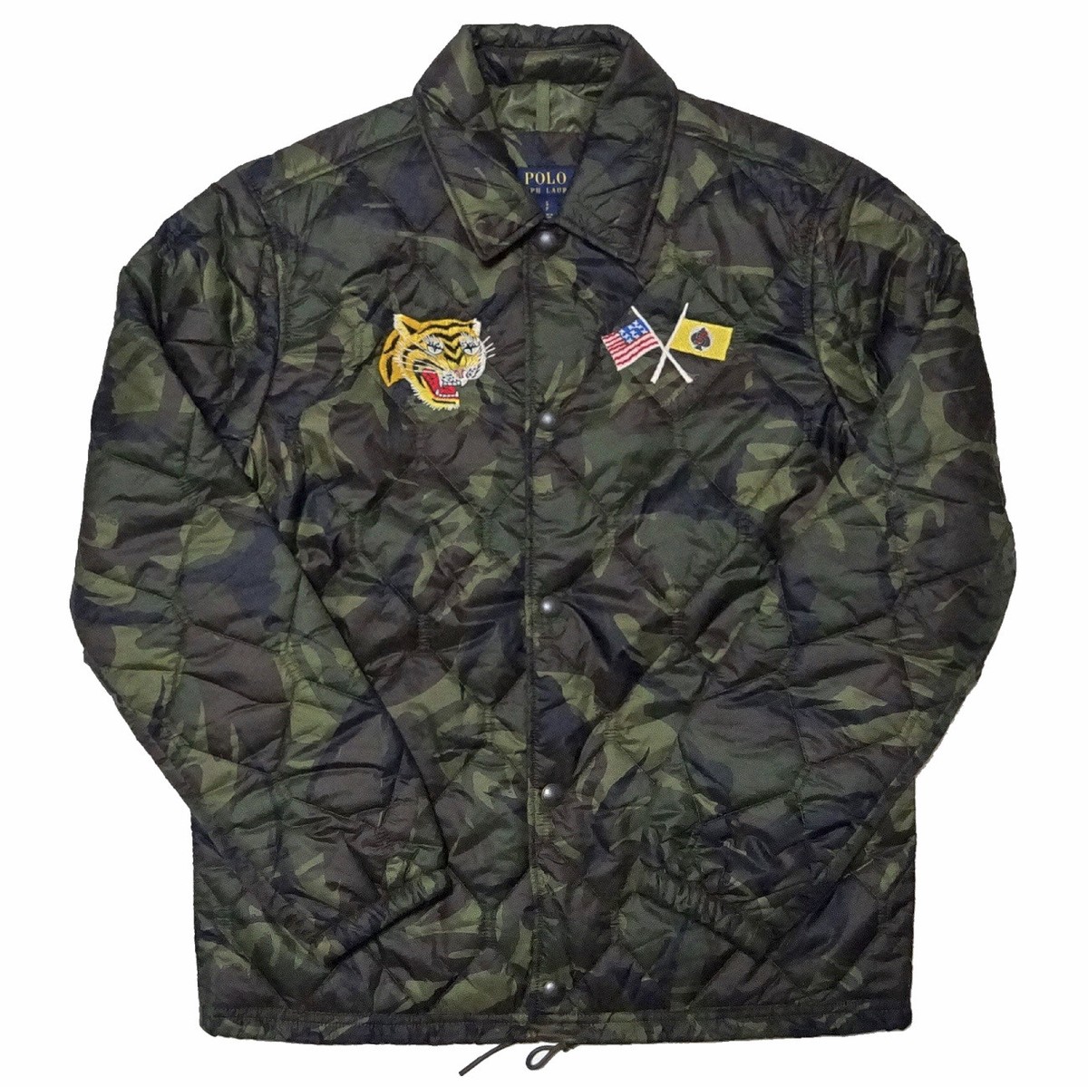ジャケット・アウター Polo Ralph Lauren Jacket Camo Polo Ralph Lauren Camouflage Quilted Souvenir Coach Jacket
