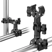 Double Head Clamp Mount Bracket Magic Arm for Photography Umbrella Reflector etc