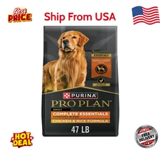 Purina Pro Plan High Protein Shredded Blend Chicken and Rice Dry Dog Food 47 lbs