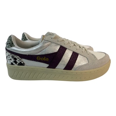 Gola Superslam Blaze Sneaker EU40 US9 Reptile Plum Sage Low Top Court  CLB334WV