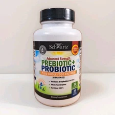 Prebiotic + Probiotic Plus Whole Food Enzymes,  20B CFU, 30 VCaps Exp 04/2027