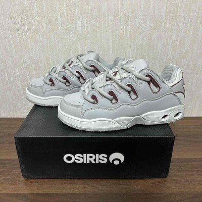 Deadstock Osiris D3 Og Color Grey Grey Maroon 1371-2924 Sneaker Men Us11.5