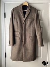 J Crew Mayfair Ludlow Topcoat Moon Yorkshire Tweed Herringbone 36R