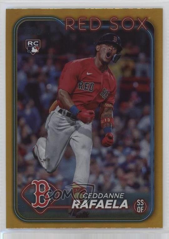 2024 Topps Series 1 Gold Foil Ceddanne Rafaela #313 sc8