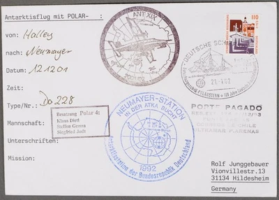 MayfairStamps Germany 1992 Antarctic Flight Neumayer Cover cca_21887 - Image 1 of 2