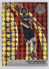 2023 Panini Mosaic Elevate Reactive Yellow Prizm 18/99 Scoot Henderson #9 16qd