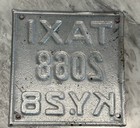 1928 Kentucky Taxi License Plate 2068 - Rare — photo 2