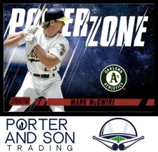 Mark McGwire Power Zone Red 2022 Stadium Club #PZ-17 Athletics Baseball Card