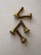 BRASS KNURLED THUMB SCREWS. 10/32 x 3/4  5 PCS. NEW