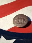 Dug Civil War 💥 🇺🇸 💣 Hog Boar Pig Sporting Button PH LA 🐗