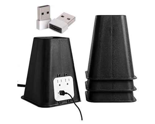 7.25 Inch Bed Risers for College Dorm Rooms - Furniture Lifts for Beds, Table...